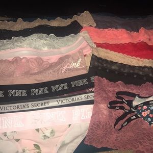 15 pairs sz M Victoria's Secret/PINK panties NWT